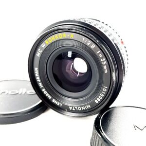 Minolta MC W.Rokkor-X 35mm f/2.8 Lens w/ Caps Manual Focus Tested & Works